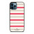 KATE SPADE NEW YORK STRIPES RED WHITE iPhone 12 Pro Max Case Cover