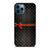 LOUIS VUITTON LV LOGO PATTERN RED RIBBON iPhone 12 Pro Max Case Cover
