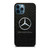 MERCEDES BENZ LOGO ON LEATHER iPhone 12 Pro Max Case Cover
