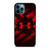 UNDER ARMOUR RED STRIPE LOGO iPhone 12 Pro Max Case Cover