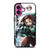 KIMETSU NO YAIBA DEMON SLAYER TANJIRO KAMADO FIRE WATER iPhone 16 Plus Case Cover KIMETSU NO YAIBA DEMON SLAYER TANJIRO KAMADO FIRE WATER iPhone 16 Plus Case Cover
