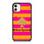 KATE SPADE NEW YORK YELLOW PINK STRIPES ICON iPhone 11 Case Cover