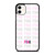 PINK VICTORIA'S SECRET LOGO iPhone 11 Case Cover