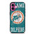 MIAMI DOLPHINS WOODEN LOGO iPhone 16 Plus Case Cover