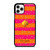 KATE SPADE NEW YORK YELLOW PINK STRIPES GLITTER iPhone 11 Pro Case Cover