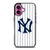 NEW YORK YANKEES JERSEY LOGO iPhone 16 Plus Case Cover