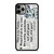 LILO AND STITCH QUOTES Disney iPhone 11 Pro Max Case Cover