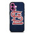 ST. LOUIS CARDINALS BASEBALL WOODEN LOGO iPhone 16 Plus Case Cover