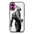 WOLVERINE X-MEN BLACK WHITE ART iPhone 16 Plus Case Cover