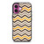 YELLOW BROWN CHEVRON PATTERN iPhone 16 Plus Case Cover