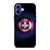 CAPTAIN AMERICA SHIELD EMBLEM iPhone 16 Case Cover CAPTAIN AMERICA SHIELD EMBLEM iPhone 16 Case Cover