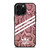 ADIDAS ORIGINALS STRIPES PINK SNAKE SKIN iPhone 16 Pro Max Case Cover