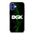 DGK SKATEBOARDING GREEN SMOKE iPhone 16 Case Cover