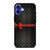 LOUIS VUITTON LV LOGO PATTERN RED RIBBON iPhone 16 Case Cover LOUIS VUITTON LV LOGO PATTERN RED RIBBON iPhone 16 Case Cover