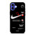 NIKE AIR JORDAN OFF WHITE BLACK KOKOTREY iPhone 16 Case Cover