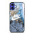 NIKE LOGO BLUE MARBLE iPhone 16 Case Cover