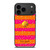 KATE SPADE NEW YORK YELLOW PINK STRIPES GLITTER iPhone 17 Pro Max Case Cover KATE SPADE NEW YORK YELLOW PINK STRIPES GLITTER iPhone 17 Pro Max Case Cover