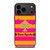 KATE SPADE NEW YORK YELLOW PINK STRIPES ICON iPhone 17 Pro Max Case Cover KATE SPADE NEW YORK YELLOW PINK STRIPES ICON iPhone 17 Pro Max Case Cover