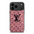 LOUIS VUITTON LV LOGO PINK SPARKLE iPhone 17 Pro Max Case Cover LOUIS VUITTON LV LOGO PINK SPARKLE iPhone 17 Pro Max Case Cover