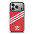 ADIDAS ORIGINALS STRIPES SCARLET RED iPhone 17 Pro Case Cover ADIDAS ORIGINALS STRIPES SCARLET RED iPhone 17 Pro Case Cover