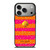 KATE SPADE NEW YORK YELLOW PINK STRIPES GLITTER iPhone 17 Pro Case Cover KATE SPADE NEW YORK YELLOW PINK STRIPES GLITTER iPhone 17 Pro Case Cover