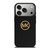 MICHAEL KORS MK LOGO BLACK GOLD iPhone 17 Pro Case Cover