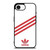 ADIDAS ORIGINALS STRIPES WHITE RED iPhone 16e Case Cover ADIDAS ORIGINALS STRIPES WHITE RED iPhone 16e Case Cover