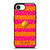 KATE SPADE NEW YORK YELLOW PINK STRIPES GLITTER iPhone 16e Case Cover