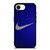 NIKE LOGOMETAL BLUE iPhone 16e Case Cover NIKE LOGOMETAL BLUE iPhone 16e Case Cover