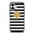 KATE SPADE NEW YORK GOLD LOGO STRIPES PATTERN iPhone 17 Case Cover