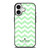 KATE SPADE NEW YORK LOGO GREEN CHEVRON PATTERN iPhone 17 Case Cover KATE SPADE NEW YORK LOGO GREEN CHEVRON PATTERN iPhone 17 Case Cover