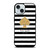 KATE SPADE NEW YORK GOLD LOGO STRIPES PATTERN iPhone 15 Case Cover