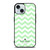 KATE SPADE NEW YORK LOGO GREEN CHEVRON PATTERN iPhone 15 Case Cover