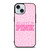PINK NATION LEOPARD PATTERN iPhone 15 Case Cover PINK NATION LEOPARD PATTERN iPhone 15 Case Cover