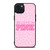 PINK NATION LEOPARD PATTERN iPhone 15 Plus Case Cover PINK NATION LEOPARD PATTERN iPhone 15 Plus Case Cover