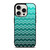 OMBRE TEAL CHEVRON iPhone 15 Pro Case Cover OMBRE TEAL CHEVRON iPhone 15 Pro Case Cover