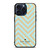 KATE SPADE NEW YORK LOGO GOLDEN GREEN CHEVRON PATTERN iPhone 15 Pro Max Case Cover