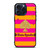 KATE SPADE NEW YORK YELLOW PINK STRIPES ICON iPhone 15 Pro Max Case Cover KATE SPADE NEW YORK YELLOW PINK STRIPES ICON iPhone 15 Pro Max Case Cover