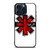 RED HOT CHILI PEPPERS LOGO WHITE iPhone 15 Pro Max Case Cover