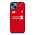 LIVERPOOL FC JERSEY iPhone 14 Case Cover