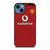 MANCHESTER UNITED FC CLASSIC JERSEY VODAFONE iPhone 14 Case Cover