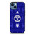 MANCHESTER UNITED FC LOGO FOOTBALL BLUE ICON iPhone 14 Case Cover