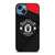 MANCHESTER UNITED LOGO BLACK iPhone 14 Case Cover