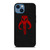 MANDALORIAN RED SKULL LOGO iPhone 14 Case Cover