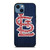 ST. LOUIS CARDINALS BASEBALL WOODEN LOGO iPhone 14 Case Cover