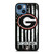 UNIVERSITY GEORGIA BULLDOGS FLAG iPhone 14 Case Cover