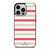 KATE SPADE NEW YORK STRIPES RED WHITE iPhone 14 Pro Case Cover