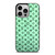 LOUIS VUITTON LOGO GREEN ICON PATTERN iPhone 14 Pro Case Cover