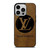 LOUIS VUITTON PARIS LV LOGO LEATHER iPhone 14 Pro Case Cover