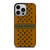 LOUIS VUITTON PATTERN LV LOGO ICON GOLD iPhone 14 Pro Case Cover